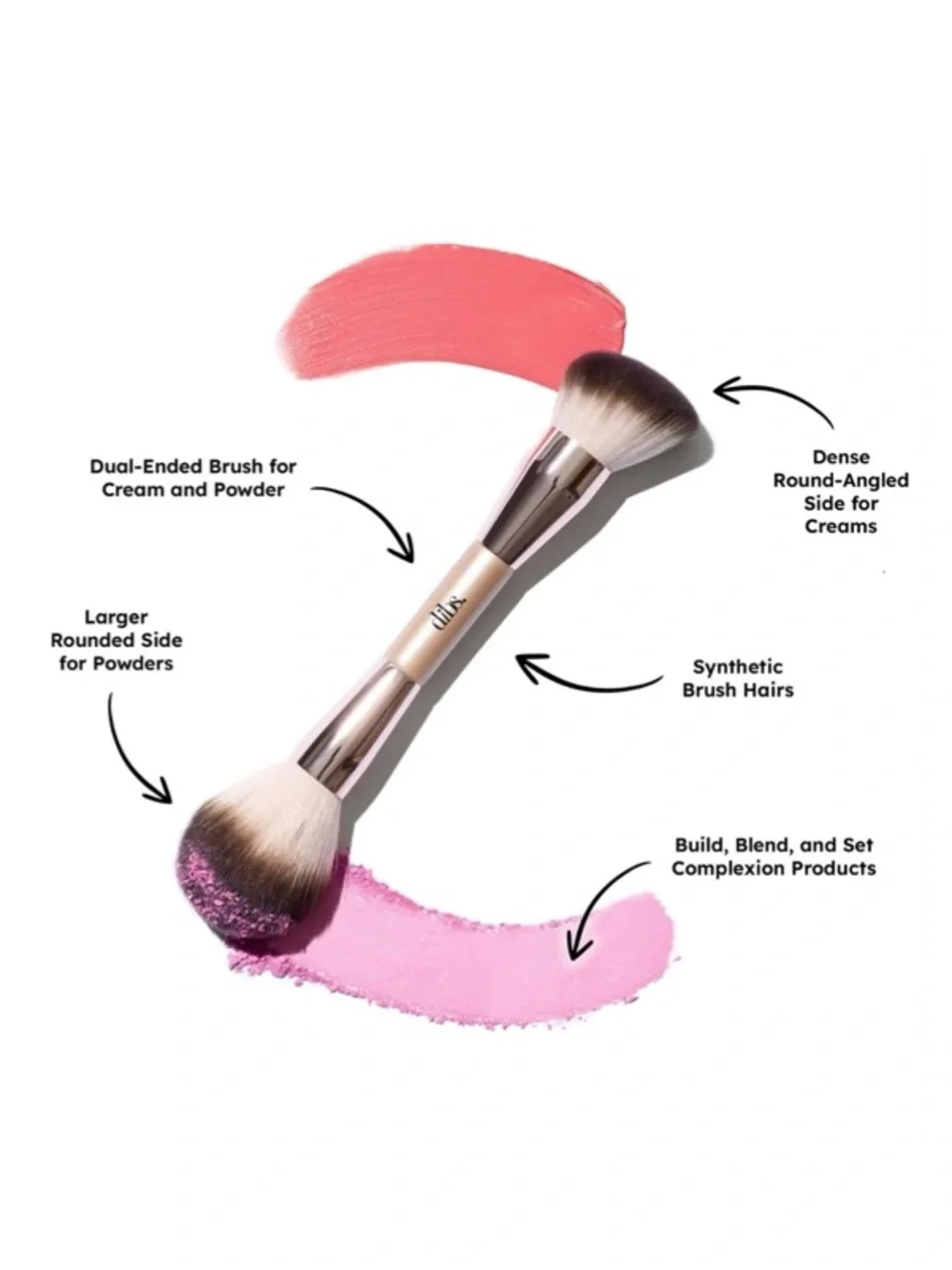 DIBS Double-Ended Face Brush